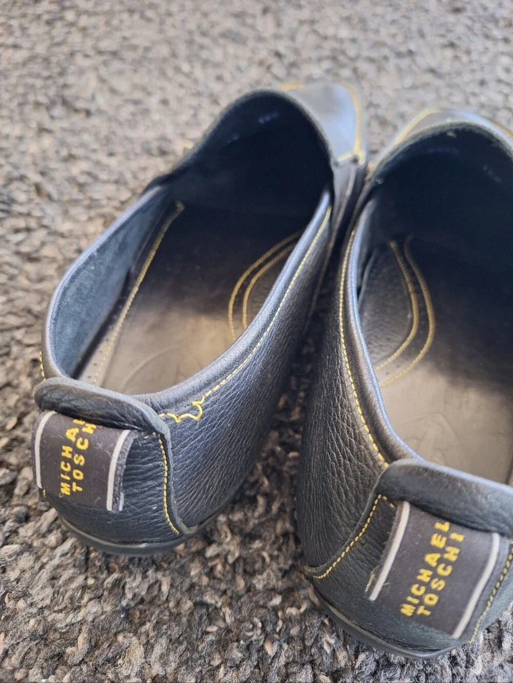 Michael Toschi Onda Driving Loafers Shoes Mens Size 13 Black Leather